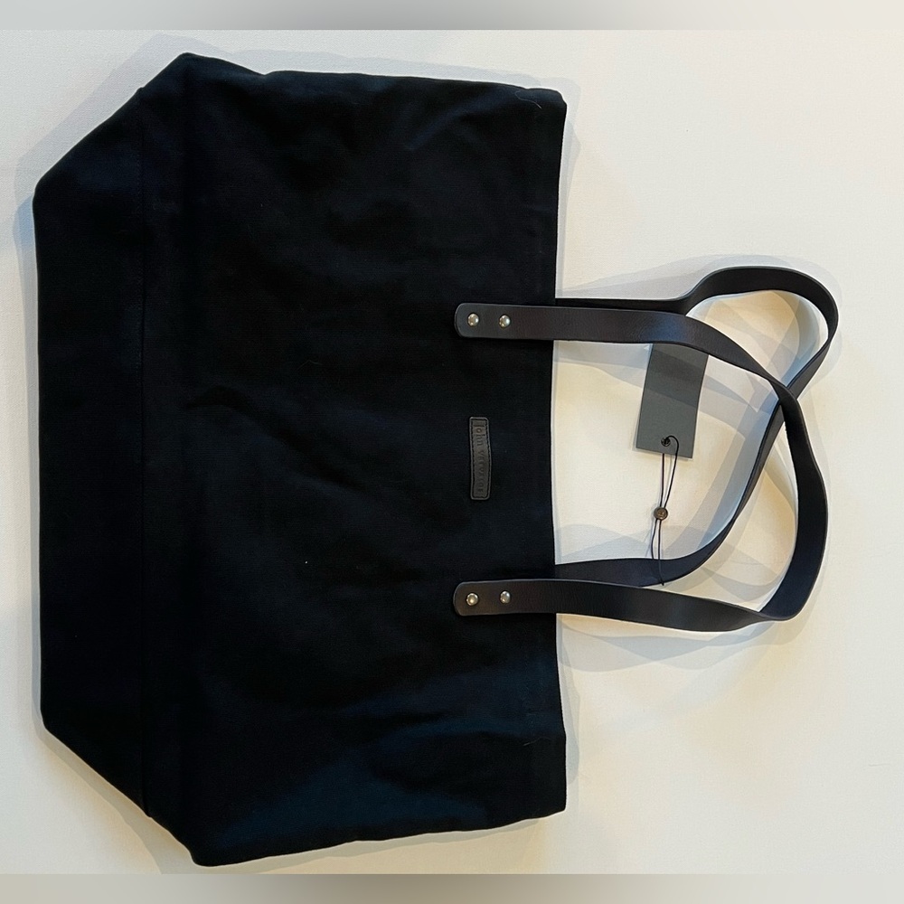 John Varvatos Black Canvas Tote - Picture 4 of 9